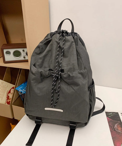 リュックサック ドローストリング 大容量 カジュアル ナイロン バックパック 男女兼用 おしゃれ 巾着リュックサック 旅行遠足 軽量バッグ アウトドア ストリート 88CXH-102